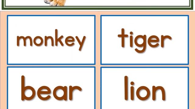Wild Animals Flash Cards 1 (English) смотреть онлайн