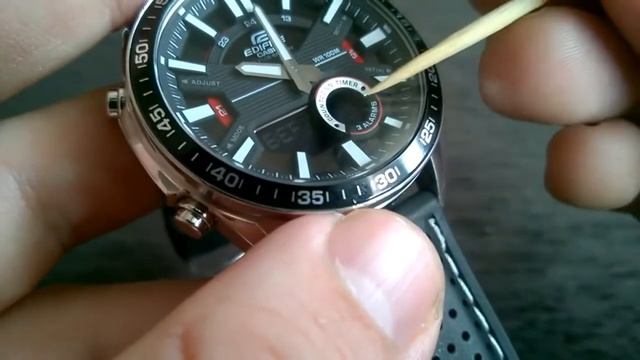 Casio Edifice EFV-C100 - World Time Setting tutorial смотреть онлайн