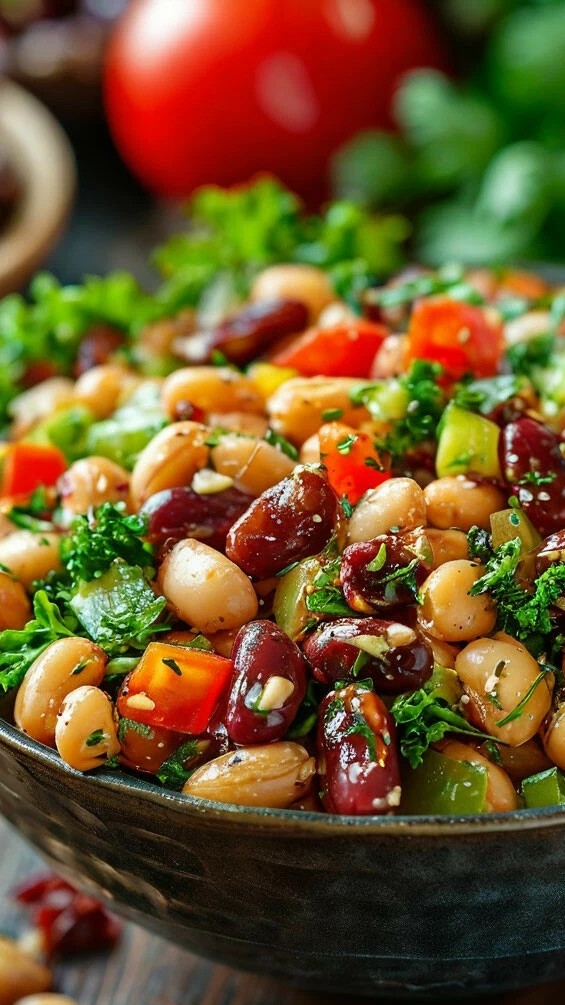 Салат с фасолью смотреть онлайн