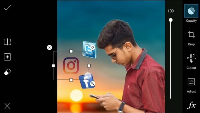 Latest Instagram Viral Photo Editing | Flying Social Media Icon Manipulation Edit In Picsart App смотреть онлайн