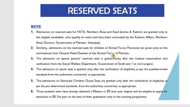 Karachi University Reserved Seats Admission 2023 | KU Reserved Seats Complete Details смотреть онлайн