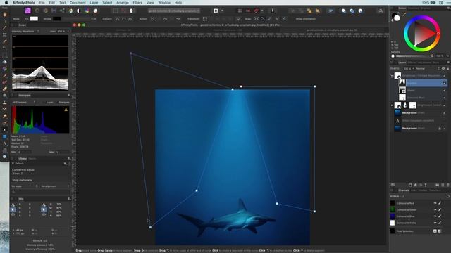 Fake SUN LIGHT RAYS in Affinity Photo смотреть онлайн