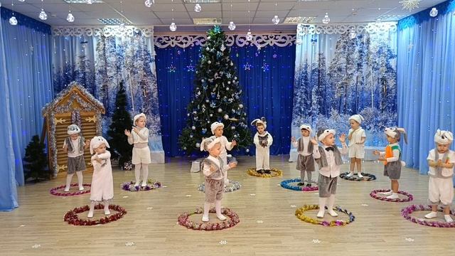 Новогодний утренник в младшей группе 