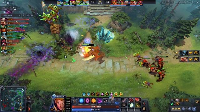 Dendi Invoker Hard Carry Build 18 Kills Mid Lane Immortal | Dota 2 Pro Gameplay смотреть онлайн