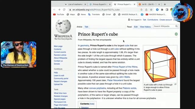 Prince Rupert's Cube and DeVicci's Tesseract Constant смотреть онлайн