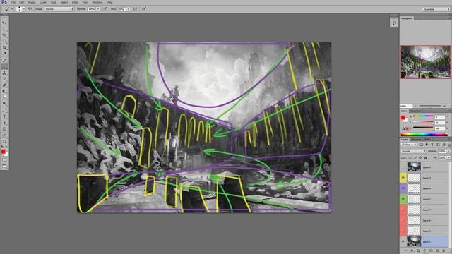Рисование в Adobe Photoshop. Урок 06. Композиция. Часть 02 смотреть онлайн