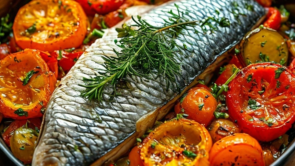 Рыба с овощами 🐟 смотреть онлайн