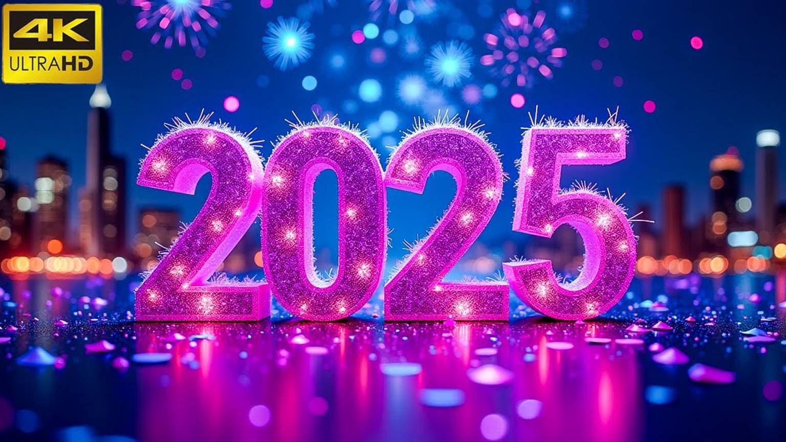 4K Amazing Fireworks Cities Show! 1 Hours Of Best Fireworks Show Ever! Imagine Deep New Year Mix