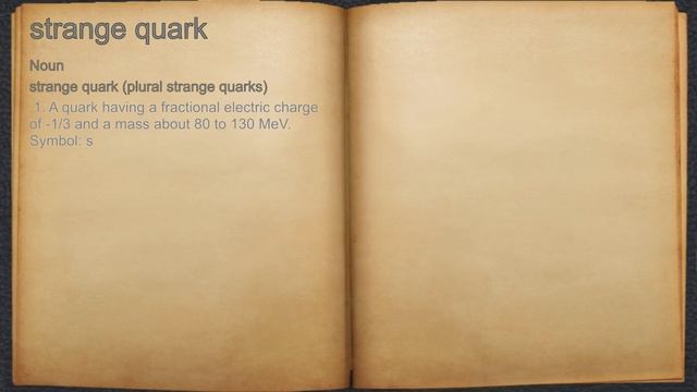 What does strange quark mean? смотреть онлайн