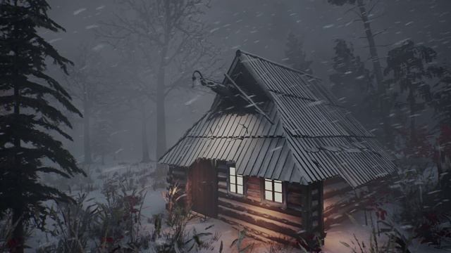 SNOWSTORM SOUNDS FOR SLEEPING. 5 hour medieval snow village blizzard & Wind sounds for sleeping смотреть онлайн