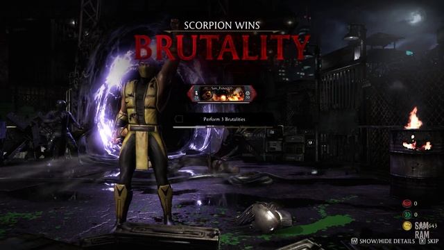 Mortal Kombat X - 'Klassic' Scorpion Vs Predator (Very Hard) смотреть онлайн