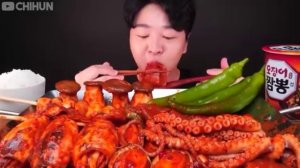 Острый выпуск//АСМР//МУКБАНГ/ЕДА//КОРЕЯ//ЗВУКИ ЕДЫ