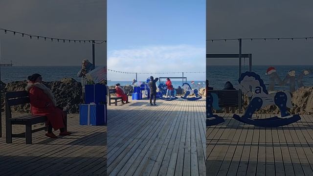 Анапа Центральный пляж 30 декабря 2024 смотреть онлайн