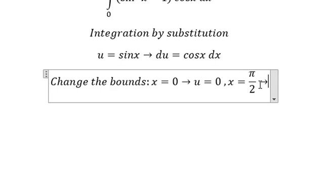 Calculus Help: Integral ∫ 0 (π/2) (sin^3 x-1) cosx dx - Integration by substitution смотреть онлайн