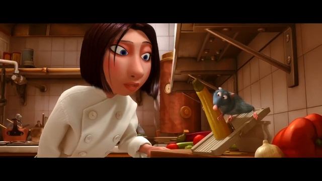 Ресторанный критик Антуан Эго пробует рататуй Реми | Рататуй (2007) смотреть онлайн