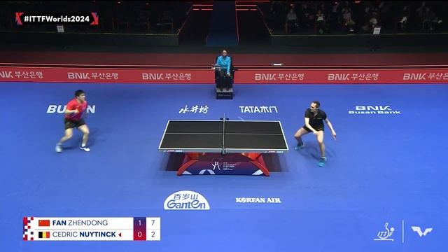Fan Zhendong (CHN) vs Cedric Nuytinck (BEL) | MT G1 - Match 1 | #ITTFWorlds2024 смотреть онлайн
