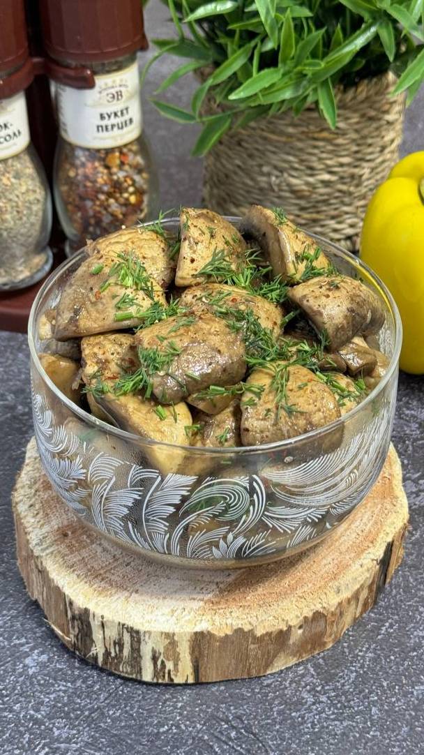Быстрые маринованные шампиньоны - закуска