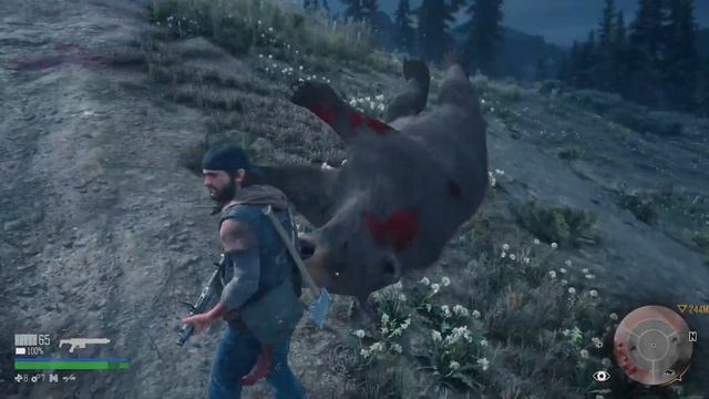 DAYS GONE Fat ass bear rolles down hill смотреть онлайн