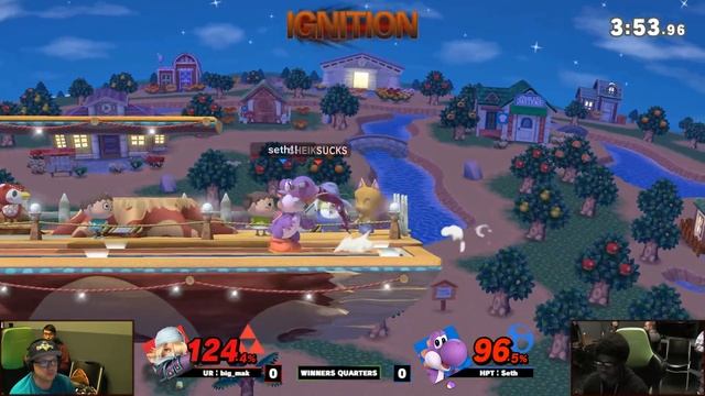 Ignition #173 WINNERS QUARTERS - UR | big_mak (Sheik) vs HPT | Seth (Yoshi) смотреть онлайн