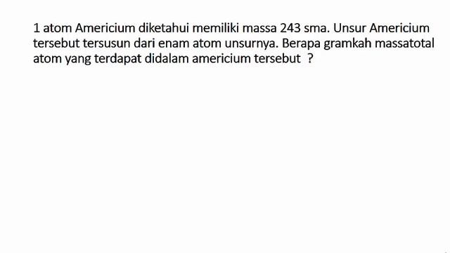 KONSEP MOL DAN MASSA ATOM смотреть онлайн