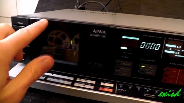 Aiwa F770 stereo cassette deck 1985 magnó смотреть онлайн