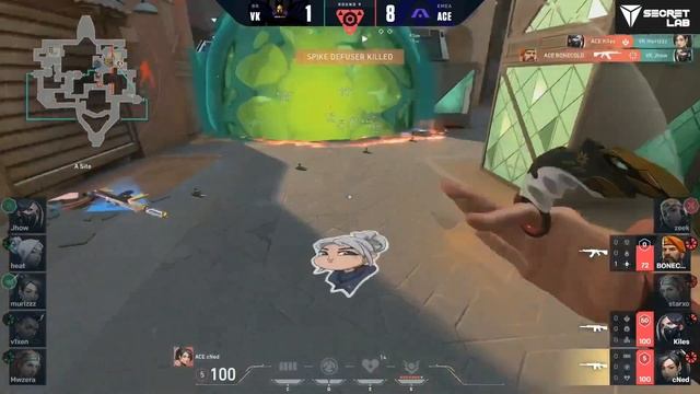 ACE vs VK Map #2 @ Valorant Champions 2021 смотреть онлайн