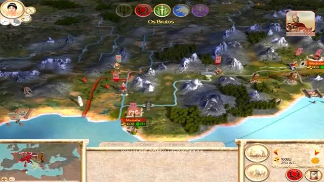 Rome Total War Campaign chapter 5 -(Battle III) ROME Caesar смотреть онлайн