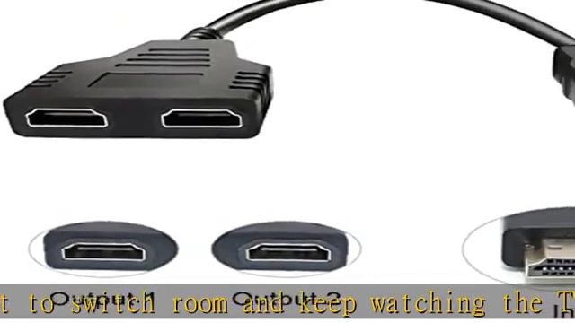 HDMI Splitter Adapter Cable - HDMI Splitter 1 in 2 Out HDMI Male to Dual HDMI Female 1 to 2 Way for смотреть онлайн