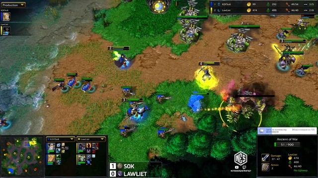 W3Champions: Финалы 14 Сезона | 1/8: Sok [HU] vs LawLiet [NE] | Вместе с Ally смотреть онлайн