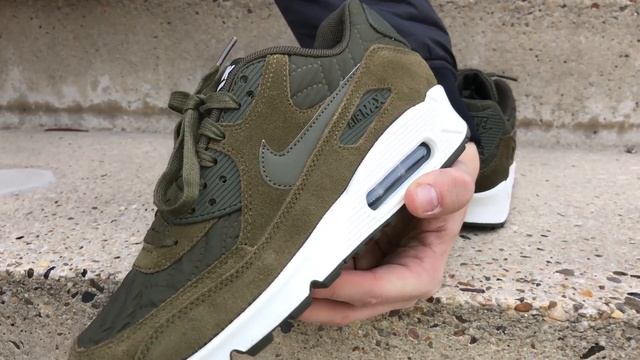 Nike Wmns Air Max 90 Premium Dark Loden-Ivory - 443817-300 | Sneakersenzo смотреть онлайн