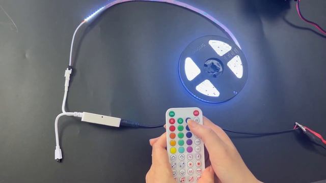 SP611E Mini controller with addressable COB led strip light смотреть онлайн