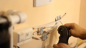 установка F конектора  ALCAD 200