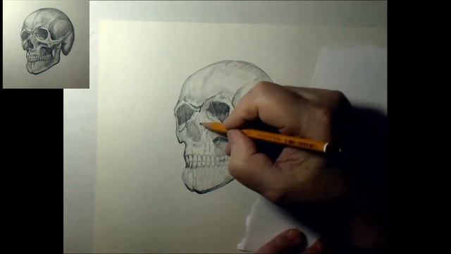 How to draw a skull. How to draw a tattoo design on paper смотреть онлайн