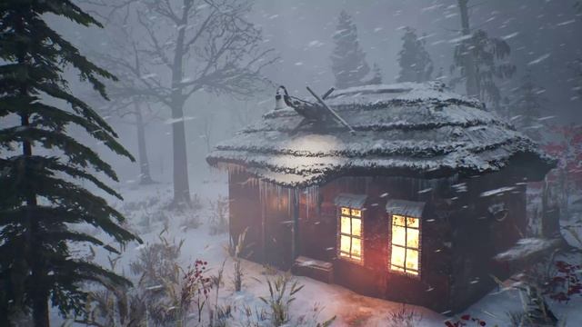 ЗВУКИ ВЕТРА для СНА - Завывание ветра и метель - Зимние бури и ледяной воздух вьюги смотреть онлайн