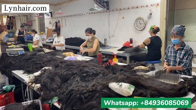 😍Lynhair's warehouse - Over 10 tons raw Vietnamese hair смотреть онлайн