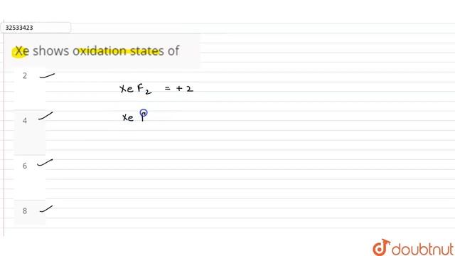 Xe shows oxidation states of | 12 | THE NOBLE GASES | CHEMISTRY | DINESH PUBLICATION | Doubtnut смотреть онлайн