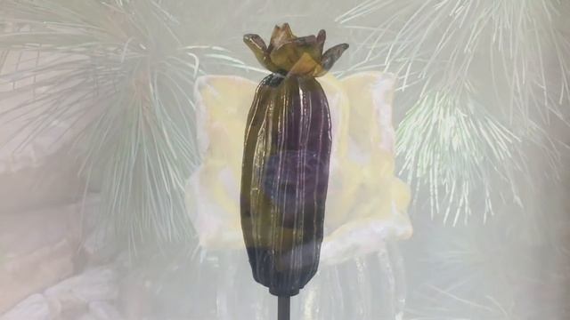 Exotic flower ceramic garden stake смотреть онлайн