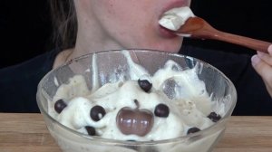 ASMR BANANA ICE CREAM CHOCOLATE SPOON WAFER JELLY | NICE CREAM | MUKBANG | 먹방 | 咀嚼音 | EATING SOUNDS