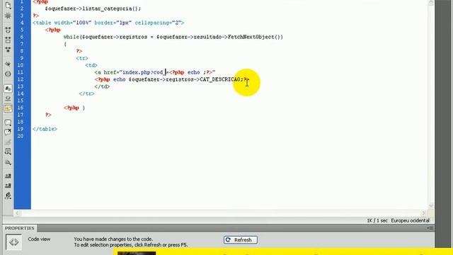 aula 3104 php - implementando links nas categorias.avi смотреть онлайн