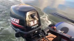 лодочный мотор ХАНКАЙ 9.8 обкатка на чистой воде Екатеринбург