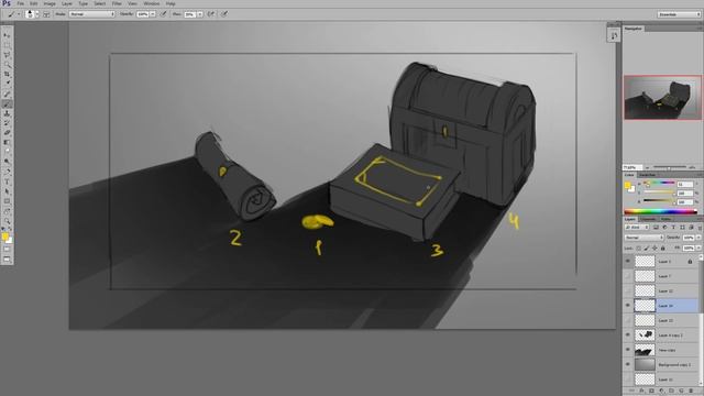 Рисование в Adobe Photoshop. Урок 06. Композиция. Часть 04 смотреть онлайн