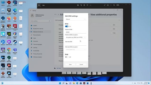 How to change DNS server on Windows 11 "Encrypted only DNS over HTTPS" смотреть онлайн
