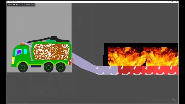 【Algodoo】Septic tank truck & Recycle　バキュームカーでリサイクル смотреть онлайн