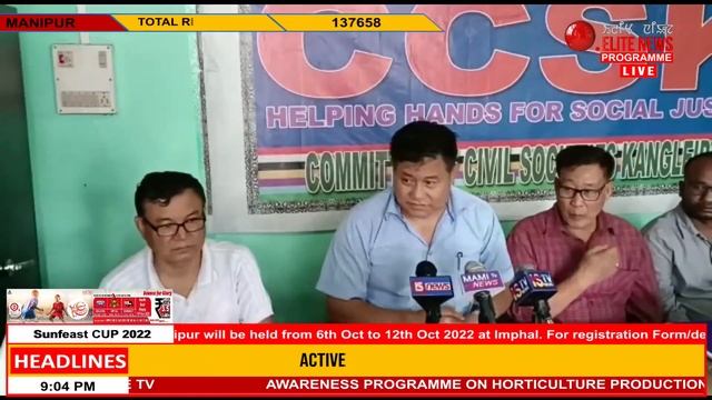 ELITE TV 8:30 PM Manipuri News | 4th October 2022 смотреть онлайн