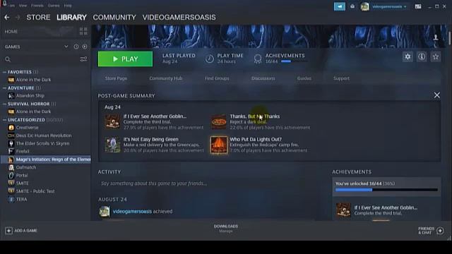 STEAM STATS - Mage's Initiation - Walkthrough - 2020-08-26 смотреть онлайн