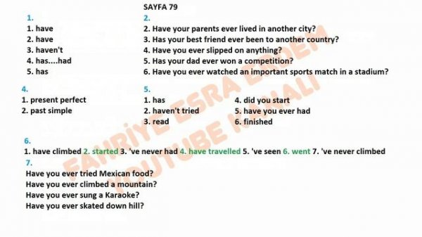 Eyes Open 2 Student's Book Answers Key Unit 7