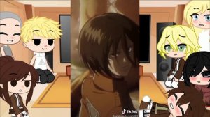 AOT reacts to Mikasa Ackerman! Eremika(1/?)