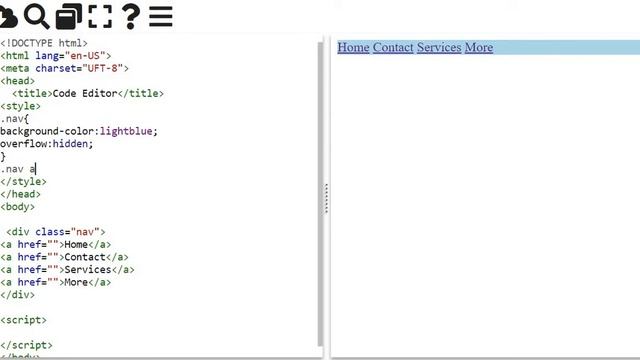 A Basic Navbar using Html and Css смотреть онлайн