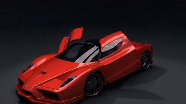 3D animace sportovního vozu Ferrari Enzo смотреть онлайн