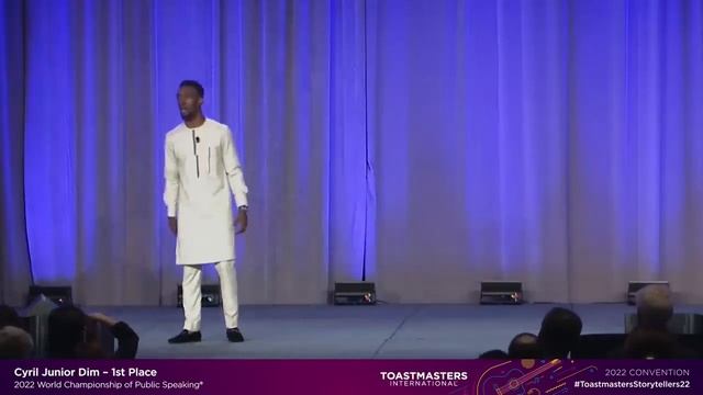 2022 Toastmasters World Champion of Public Speaking Cyril Junior Dim смотреть онлайн